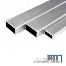 Teava inox satinat  40 x 20 x 1.5 x 6000 mm